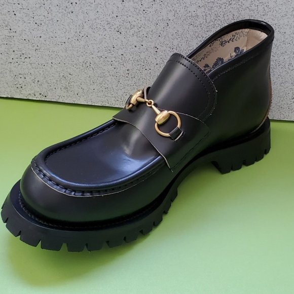 NIB Gucci Harald horsebit lug sole loafers G 10.5/ US 11 - Picture 4 of 6
